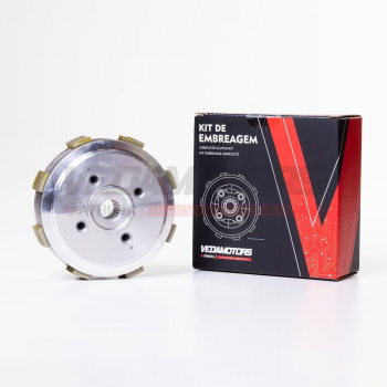 VEDAMOTORS - KIT EMBREAGEM COMPLETA - 4 MOLAS (CUBO + PLATO DA EMBREAGEM) - BROS 125 / 150 - CG 150 - FAN /CARGO 125 2009/2018