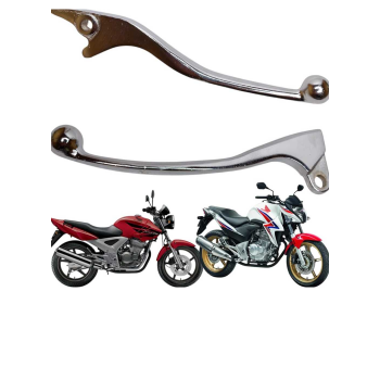 *PROMOÇÃO* ALPHA - PAR DE MANETES - CBX TWISTER 2001/08 / CB 300 2009/15 / CB TWISTER 2016/22 (FREIO A DISCO) MINI CROMADO