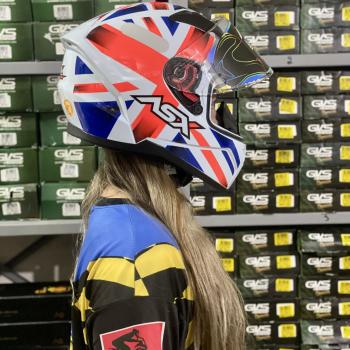 ASX - CAP CITY KINGDOM BRILHO BRANCO/VERMELHO/AZUL  N58/M