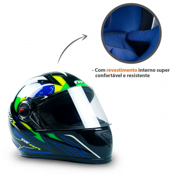 FW3 - CAP GTN BRASIL PRETO BRILHANTE N60