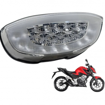 R1 - LANTERNA LED TRASEIRA COMPLETO - CB TWISTER  300F 2023/2024