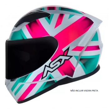 ASX - CAP CITY KINGDOM BRILHO BRANCO/ROSA/TIFFANY [ 62/XL ]