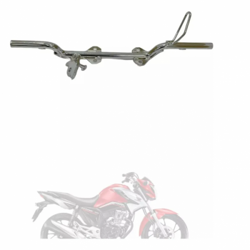 QUALLY - PEDAL DE APOIO/ESTRIBO CG / START/FAN/CARGO/TITAN 150/160 - FAN 125 2009/..(TUBO)  CROMADO