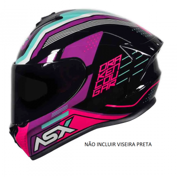 ASX - CAP DRAKEN COUGAR BRILHO PRETO/PINK/TIFFANY [ 60/L ]
