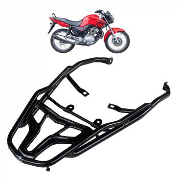 MA ACESSORIOS - BAGAGEIRO VISION - FAN 125 2014/18 - TITAN 150 2014 /15 - START/FAN 150/160 2014/24 - LONGO PRETO