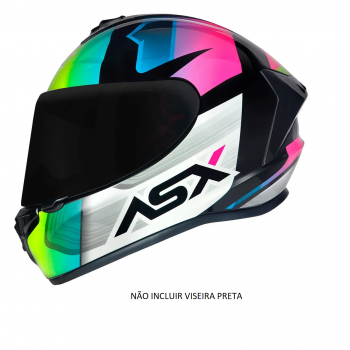 ASX - CAP DRAKEN STRIKER BRILHO PRETO/AMARELO/ROSA  N58/M
