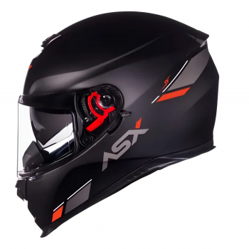ASX - CAP EAGLE SV SOLID FOSCO PRETO/GRAFITE/VERMELHO [ 58/M ] - C/OCULOS INTERNO