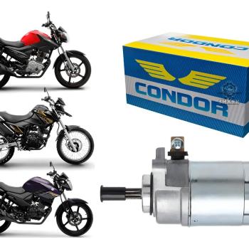 CONDOR - MOTOR PARTIDA - FAZER 150 2014-23 - XTZ 150 CROSSER 2015-23 - YBR 150 FACTOR 2016-23 - YBR FACTOR 125i 2017-24 - NMAX 160 2017-20