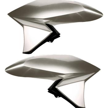 PLASMOTO - ASA DE TANQUE - TITAN 160 2016/21 - PRATA FORCE METALICO- COMPLETA (PAR