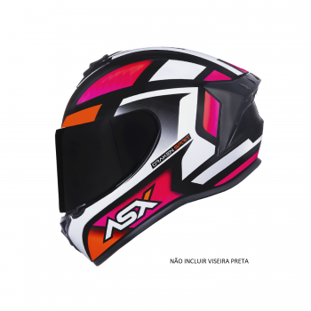 ASX - CAP DRAKEN SPIRIT BRILHO PRETO/ROSA/BRANCO [ 58/M ]