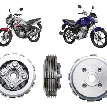 COBREQ - KIT EMBREAGEM COMPLETA - 4 MOLAS (CUBO + PLATO DA EMBREAGEM) - BROS 125 / 150 - CG 150 - FAN /CARGO 125 2009/2018