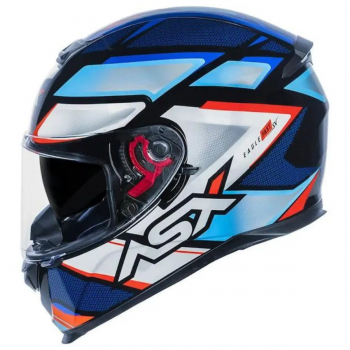 ASX - CAP EAGLE SV FAST BRILHO PRETO/AZUL/VERMELHO [ 56/S ] - C/OCULOS INTERNO