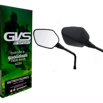 *PROMOÇÃO* GVS - PAR DE RETROVISOR - CB 300 R - ROSCA HONDA - LENTE CONVEXO FUME