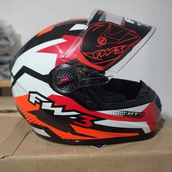 FW3 - CAP GTN SUPER VERMELHO C/LARANJA E BRANCO N60