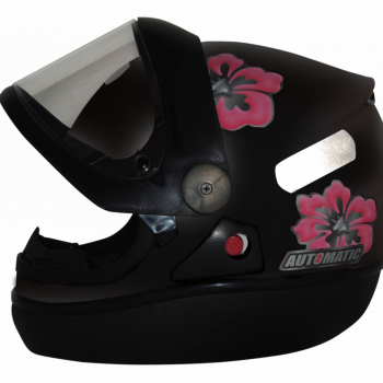 FW3 - CAP  AUTOMATIC PRETO C/FLORES N60