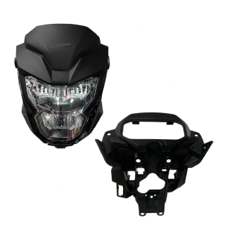 SPORTIVE - KIT FRENTE COMPLETA LED - FAN/TITAN 160 2025/26 - PRETO METALICO