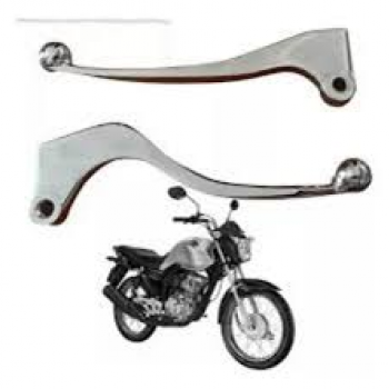 ALPHA - PAR DE MANETES CROMADO - START 150/160 sem CBS (FREIO A TAMBOR)