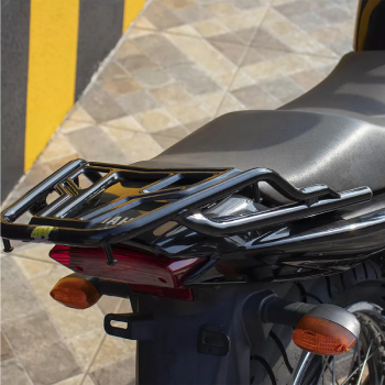 MA ACESSORIOS - BAGAGEIRO VISION - YBR FACTOR 125 2009/16 - REFORÇADO CURTO (PRETO)