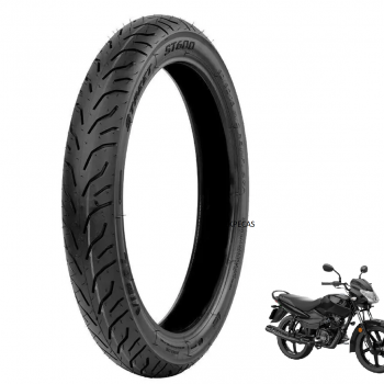 VIPAL - PNEU TRASEIRO - 90/90-17 TL - ST600 49P -  Mottu Sport 110 / APACHE 150 / APACHE 200 [ USO SEM CAMARA}