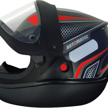FW3 - CAP AUTOMATIC  N58 - PRETO/LIST VERMELHO