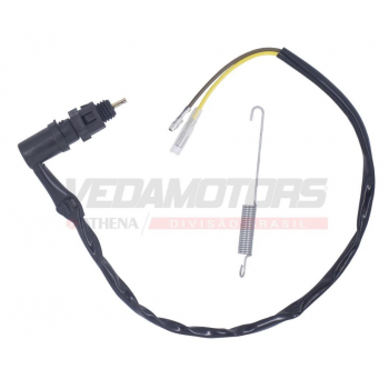 VEDAMOTORS - INTERRUPTOR FREIO TRASEIRO (CEBOLINHA) - YBR FACTOR 150 (2016-2020) - YS FAZER 150 (2014-2020) - YBR FACTOR 125I (2017-2020) (C/ MOLA)