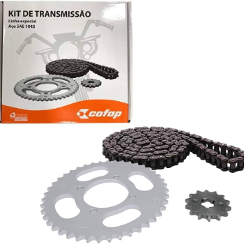 COFAP - KIT TRAÇÃO - XTZ 125 (48X14) - AÇO 1045 - S/RETENTOR