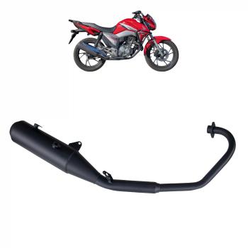 MA ACESSORIOS - ESCAPE MODELO ORIGINAL - PRETO - CG START/FAN/CARGO/TITAN 160