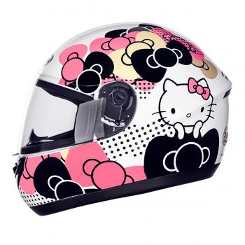 PEELS - CAP SPIKE HELLO KITTY RIBBON BRANCO/ROSA - N56