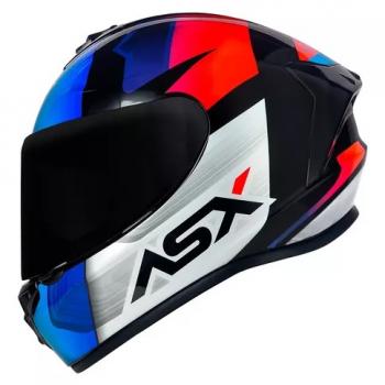 ASX - CAP DRAKEN STRIKER BRILHO PRETO/AZUL/VERMELHO  N60/L