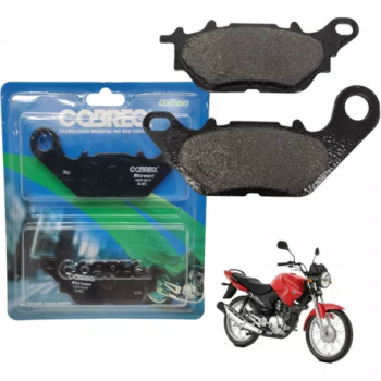 COBREQ -  PASTILHA DE FREIO DIANTEIRA - YBR FACTOR 125 (2008/16) - FAZER 150 (2013/2024) - CRYPTON 115 ED (2011/16)  (MT 03 321cc (2016/...) -( NMAX 160 2017/... DIANT/TRAS) -