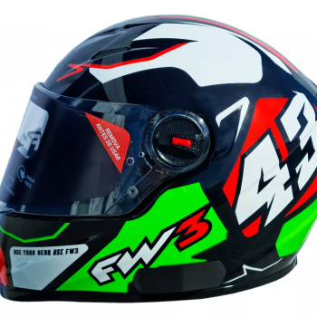 FW3 - CAP GTX 43 VERMELHO E VERDE N56