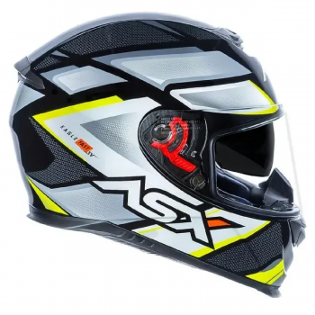 ASX - CAP EAGLE SV FAST BRILHO PRETO/CINZA/AMARELO [ 58/M ]- C/OCULOS INTERNO