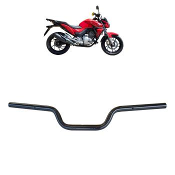 MA ACESSORIOS - GUIDÃO - CB 250 TWISTER 2016/23 - [ CONTRAPESO C/ ROSCA ] - PRETO