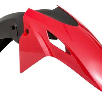 PLASMOTO - PARALAMA DIANTEIRO [MODELO TITAN 160 2025] ADAPTADO - FAN 125 2014/18 - START/FAN/TITAN 150/160 (2014/2024) - VERMELHO MARRAKESH PEROLA
