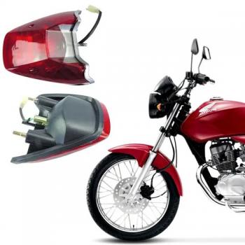 SPORTIVE - LANTERNA COMPLETA - TITAN 150 2004/2008  - VERMELHA (S/LAMPADA)