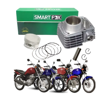 SMARTFOX - KIT CILINDRO MOTOR COMPLETO - CG START/FAN/CARGO/TITAN 150 2004-15 - NXR BROS 150 2006-15