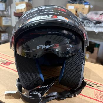 FW3 - CAP X OPEN UP RAPID PRETO C/LARANJA N60 (C/ OCULOS INTERNO)