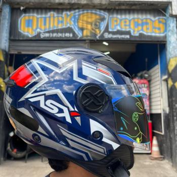 ASX - CAP CITY AIR PILOT BRILHO AZUL/BRANCO/VERMELHO [ 58/M ]