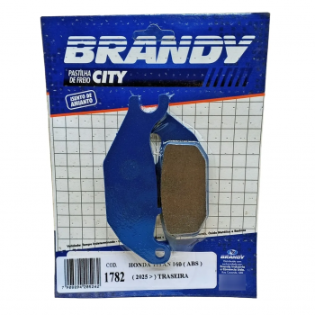BRANDY - PASTILHA FREIO TRASEIRA - TITAN 160 2025 ABS