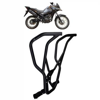 MA ACESORIOS - PROTETOR CARENAGEM C/PEDALEIRA - XRE 190 2025/26 - PRETO FOSCO