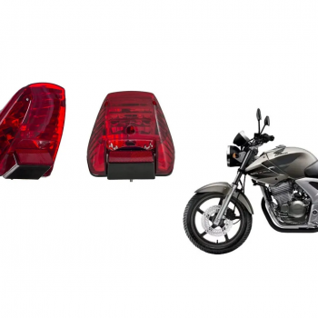 R1 - LANTERNA TRASEIRA COMPLETO - CBX TWISTER 250 2005/2008  - VERMELHA