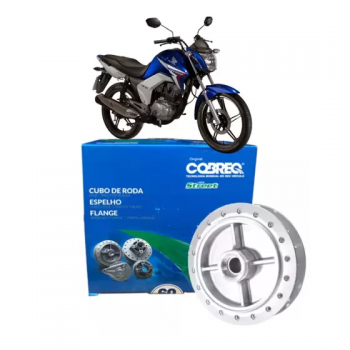 COBREQ - CUBO RODA TRASEIRO S/ ROLAMENTO - START/FAN/CARGO/TITAN 150/160 (2004/24) - FREIO TAMBOR
