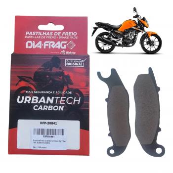 DIAFRAG - PASTILHA FREIO DIANTEIRO - HONDA CG FAN/TITAN 150 2009/2012 - FAN/CARGO 125 2014/2016 -  YS FAZER  250 2016/23 - CG TITAN 160 2025 (COM ABS)