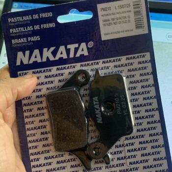 NAKATA - PASTILHA FREIO DIANTEIRO - FAZER 150 2016/2024 / FACTOR 150 2016/2024 / FACTOR 125 2017/24 / START/FAN 160 2025/.. / NEO 125 2019/2024