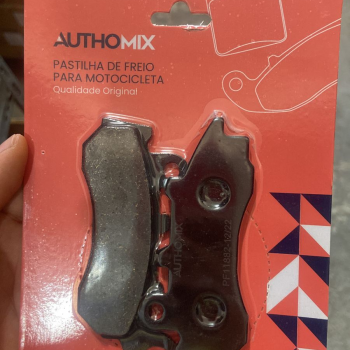 AUTHOMIX - PASTILHA FREIO DIANTEIRA - CARGO 160 2018/2023 - FAN 160 2018/2023 - TITAN 160 2018/2023 - CBS