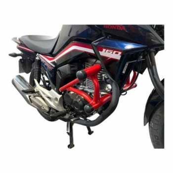MOTORCYCLE - PROTETOR DE MOTOR - START/FAN/TITAN 150 (2004/2015) - VERMELHO NOVO