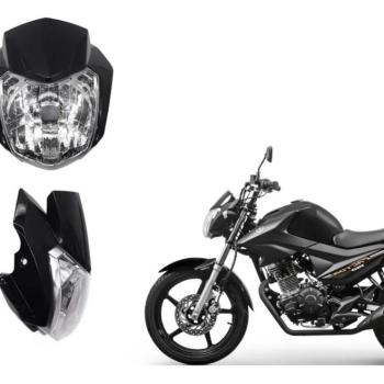 PLASMOTO - FRENTE COMPLETA - YBR FACTOR 150 2016/2024 - YBR FACTOR 125 2017/2024 - PRETO