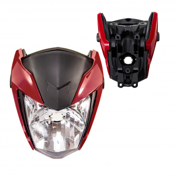 PLASMOTO - KIT FRENTE TITAN 160 (2024) - ( VERMELHO PIMENTA PEROLIZADO )