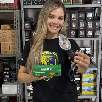 SMARTFOX - PISCA C/ LAMPADA (D/D -T/E) - LENTE CRISTAL - START/FAN/CARGO/TITAN 150/160 2014/24