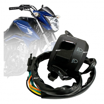 MHX - CHAVE/PUNHO DE LUZ MODELO XRE 300 2020[COM LAMPEJADOR/CORTE LUZ ]- CG START/FAN/TITAN 150/160 2014/24